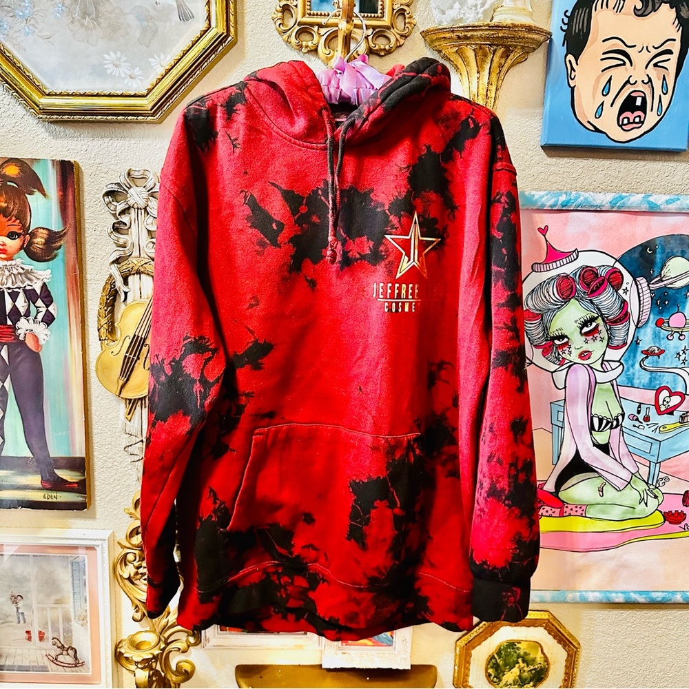 Unicorn blood Jeffree star tie dye hoodie